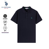 U.S. POLO ASSN.polo衫男商务休闲男士夏季短袖t恤翻领半袖上衣男父亲节礼物