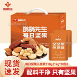 鹦鹉先生每日坚果板栗仁年货大礼包休闲零食独立包装混合坚果礼品送人 每日坚果儿童款510g（17g*30包）