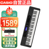 卡西欧（CASIO）电子琴CTS410黑色力度感应键盘专业演奏教学娱乐61键电子琴