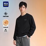 海澜之家【品牌专供】加绒卫衣男秋冬季POWER YOUNG系列加绒男 黑色9K L 175/92A 推荐69-75kg
