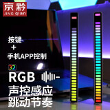 京黔RGB拾音灯氛围灯音乐律动灯音响节奏灯车载氛围灯电竞桌面电脑灯