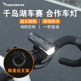 骑视（Addview）自行车灯前灯夜骑公路车车灯强光手电筒自行车配件骑行装备 CO-600流明