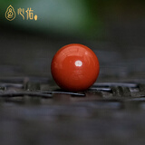 心佑天然南红单珠 老型桶珠散珠小金刚108颗配饰星月菩提百香籽腰顶珠 南红满肉圆珠·12mm单颗