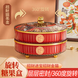 彩致（CAIZHI）水果盘新年果盘客厅干果收纳盒零食糖果盒 双层果盘CZ6885