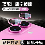 KOOLIFE苹果16系列【康宁镜头膜】适用iPhone16ProMax后摄像头盖16pro手机保护膜全包贴膜高清十六相机罩 16/16plus镜头膜 | 钛金属-粉色