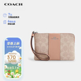 蔻驰（COACH）【品牌直供】女士小号手拿包手腕包PVC配皮革CW854SVPWH