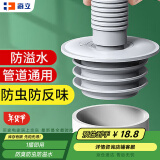 海立50管厨房下水道防臭神器封口器地漏洗衣机下水管防臭溢水密封塞圈