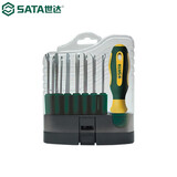 世达（SATA）工具09350替换式棘轮螺丝刀套装多功能螺丝批组合维修机修起子 16件可换头螺丝批组套09346