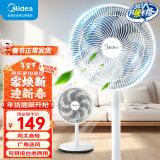 美的（Midea） 电风扇 家用风扇落地扇立式轻音节能电扇台扇迷你扇台立两用小风扇 【七叶大风量台立两用落地扇SAF30AC】 家用落地扇