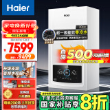 海尔（Haier）超一级能效无级双变频水伺服零冷水平衡式燃气壁挂炉天然气以旧换新 LL1PBD30-JN7PLUSNRPCU1