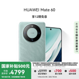 HUAWEI Mate 60 国家补贴500元 12GB+512GB 雅川青 超可靠玄武架构 华为鸿蒙智能手机