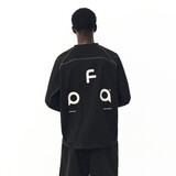 FPA速干7A抗菌运动长袖国潮春季宽松圆领潮流情侣款t恤潮牌男装 黑色 L