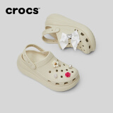 卡骆驰crocs檀健次同款经典泡芙洞洞鞋百舒适男沙滩鞋女鞋休闲鞋|207521 骨白色-2Y2(含智必星) 36 (220mm) 37