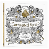 Enchanted Forest 英文原版 魔法森林 减压绘画填色涂鸦书 秘密花园姊妹书