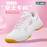 YONEX尤尼克斯羽毛球鞋女款超轻透气减震运动鞋SHB220CR 白/粉红 38