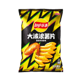 乐事（Lay's） 大波浪薯片70g*10袋零食休闲食品多种口味组合 烤鸡翅味