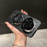 巴蒂尼 金属双支架适用华为mate70手机壳新款mate70pro磨砂哑光全包防滑防摔pro+不沾指纹简约轻奢 【黑色】磨砂金属双支架壳 华为 Mate 70 Pro+