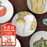 美浓烧（Mino Yaki）盘子大盘和风釉下彩餐具进口陶瓷盘创意西餐盘碟 BLB-6 盘子