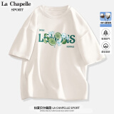 La Chapelle SportLa Chapelle Sport拉夏贝尔短袖t恤女夏季潮流百搭休闲简约韩版时 白色(夏季限定) L /165（推荐115-130斤）