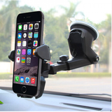 五古艾在车上放手机的架子车载手机支架汽车用玻璃上吸盘式手机座导航架 伸缩支架