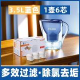 沃夫浦恩适配Brita碧然德滤芯净水壶家用滤水壶通用滤芯过滤壶净水器过滤器滤水器三代德国技术原装正品 壶芯组合【1壶+6芯】适配碧然德