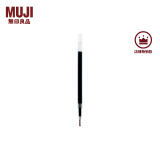 无印良品（MUJI） 凝胶中性墨水圆珠笔芯  学生文具 顺滑中性笔笔芯 灰笔 替换笔芯 黑色 0.5mm