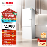 博世（BOSCH） 274升 三门冰箱小型电冰箱混冷无霜维他保鲜玻璃面板（白色）KKU28S20TI