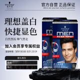 施华蔻（Schwarzkopf）男仕染发霜2.0自然黑*2(男士专用染发剂染发膏 染黑盖白发显色快)