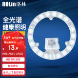 洛林（ROLin）全光谱led灯盘吸顶灯灯芯改造灯板贴片磁吸光源模组18w白光