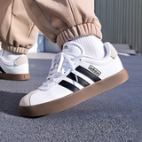 阿迪达斯 （adidas）板鞋男鞋 2025夏季新款运动鞋低帮透气休闲鞋耐磨轻便小白鞋 时尚德训鞋/黑白/晒图退10 41 （内长255mm）