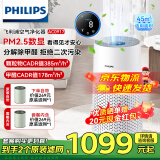 飞利浦（PHILIPS）空气净化器 家用除甲醛甲苯去异味除过敏原除尘除螨除花粉 卧室母婴优选 AC0917 净化器+FY0179滤网