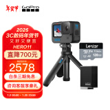 GOPRO HERO11 运动相机 户外摩托行车记录仪 防水防抖滑雪照相机 挂脖gopro骑行摄像机 Vlog礼盒 运动相机