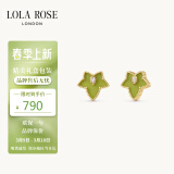 LOLA ROSE罗拉玫瑰常青藤绿玛瑙耳钉耳饰耳环节日礼物送女生生日礼物女