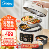 美的（Midea）电压力锅【创意鸳鸯】4L家用双胆高压锅 智能预约开盖火锅煲汤煮饭锅彩屏触控MY-4KK05电饭煲4-6人