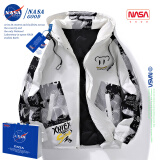 NASAGOODNASA官方羽绒服男士短款外套冬季潮青少年学生轻薄衣服男装易穿搭 NASA23白色 3XL （建议160-180斤）