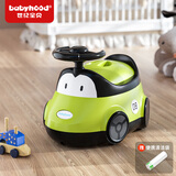 世纪宝贝（babyhood）儿童马桶座便器男女宝宝小马桶婴儿便盆尿盆卡通玩具家用1-3岁 茶绿色（赠清洁袋）