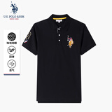 U.S. POLO ASSN.polo衫男商务休闲翻领t恤男短袖男士高端半袖上衣父亲节礼物