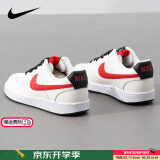 耐克（NIKE）男鞋板鞋 25春季新款时尚运动鞋舒适耐磨低帮运动休闲鞋滑板鞋 COURT VISION/白黑红 42.5