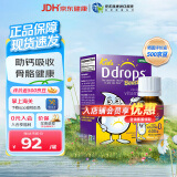 Ddrops【官方授权】滴卓思维生素d3滴剂 婴幼儿童宝宝无敏 加拿大进口 D600iu  2.8ml/100滴 1岁以上