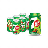 百事可乐 7喜 七喜7up 柠檬味 碳酸饮料 330ml*6听 百事出品