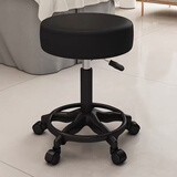 北风之恋吧台椅升降椅高脚凳酒吧椅前台收银台椅子美容旋转椅家用化妆凳子 黑色【黑色架-顺色轮】