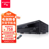 山水（SANSUI）UX66 功放机 家庭影院5.1声道AV功放机 高保真音响无线智能蓝牙家用卡拉ok功放