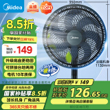 美的（Midea）【超级单品】七叶轻音立式电风扇家用柔风落地扇台式桌面小型风扇大风量节能摇头宿舍电扇 SAF30AB