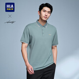 HLA海澜之家短袖POLO衫男轻商务时尚系列短袖男夏季