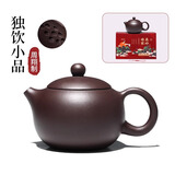徐保国宜兴原矿紫砂壶名家手工泡茶壶单人旅行功夫茶具套装 截盖网孔·独饮小品 150ml