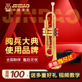 津宝JBTR-300小号乐器降B调儿童初学学生演奏考级漆金西洋吹管乐器