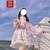 艾诺黛 公主裙洛丽塔蓬蓬裙lolita全套lo裙夏季甜妹穿搭【梦境游乐园】 【梦境游乐园】粉色小裙子本体+发带 M