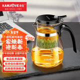 金灶（KAMJOVE）玻璃茶壶泡茶壶懒人茶具飘逸杯按压式冲茶器过滤茶水分离绿茶杯