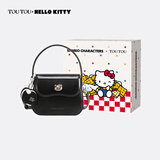 toutouHELLO KITTY 凯蒂猫马鞍腋下包包单肩斜挎手提包生日礼物 奥利奥黑【赠kt礼盒送女友老婆】