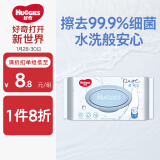 好奇（Huggies）纯水湿巾80抽单包婴童手口可用擦去99.9%细菌去油污消毒便携